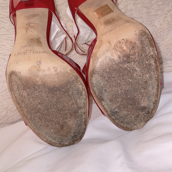Jimmy Choo Lance Sandal patent red Size 37 - Picture 7 of 8